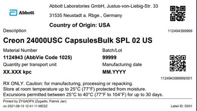 Creon Usc 24000usc Spl (Creon 24000usc Capsulesbulk Spl 02 Us)